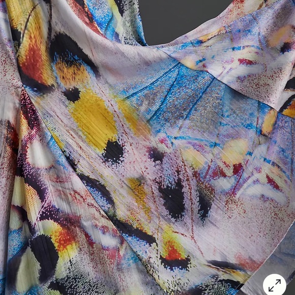 Anthropologie A-Line Neutral Motif Midi Skirt Size 2 - Picture 6 of 13